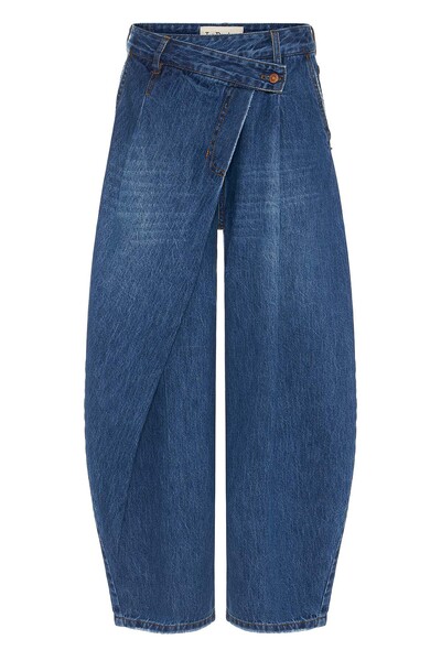 Foto Calça Tailor Crossover Jeans Escuro