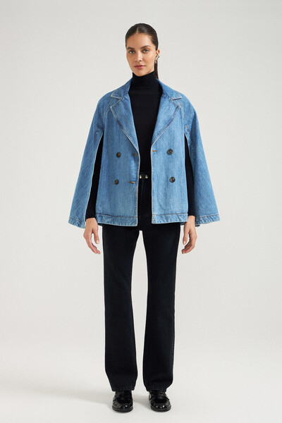 FotoPelerine Jeans Médio