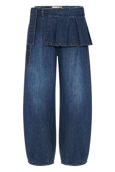 Foto Calça Peplum Dark Wash Jeans