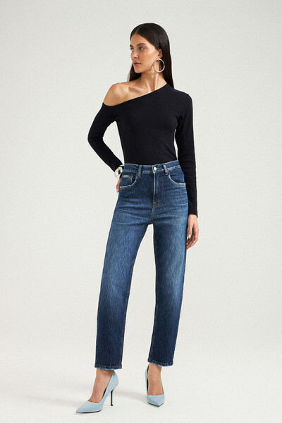 FotoCalça Baggy Lea Jeans Medio