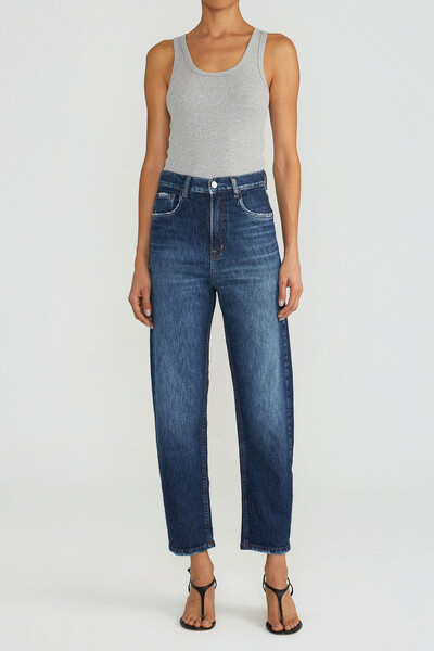 FotoCalça Baggy Bia Jeans Escuro