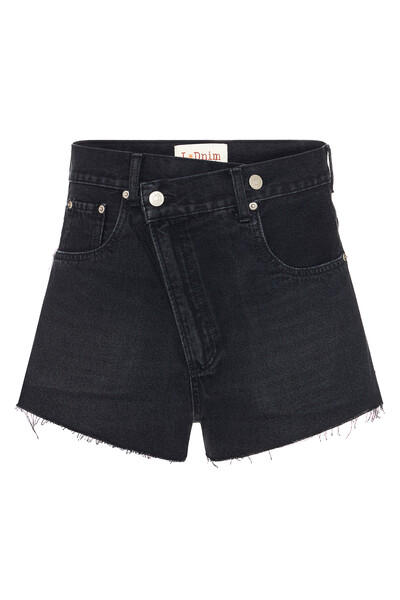 Foto Shorts Crossover Black Denim