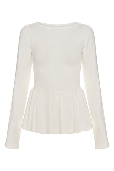 Foto Blusa Peplum Catarina Off White