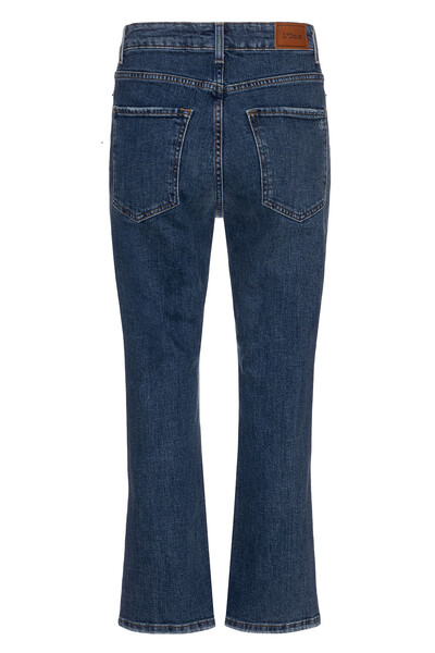 FotoCalça Cropped Zip Jeans Escuro