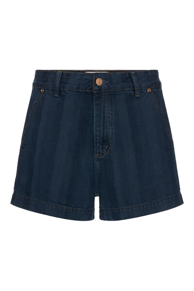 Foto Short Casual Navy Denim
