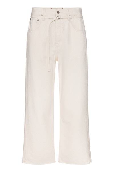 FotoCalça Loose Cropped Natural Denim