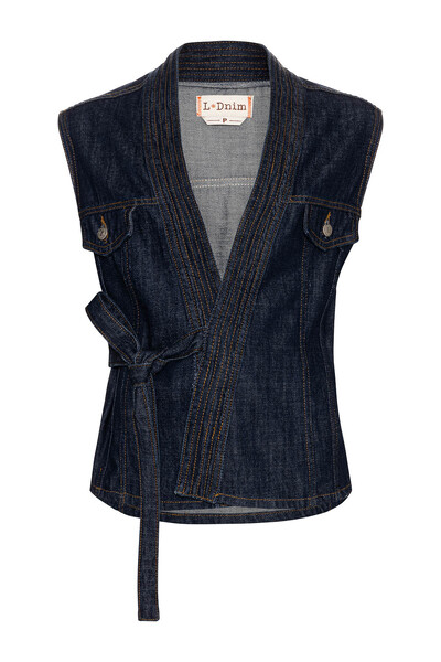 FotoColete Kimono Raw Denim