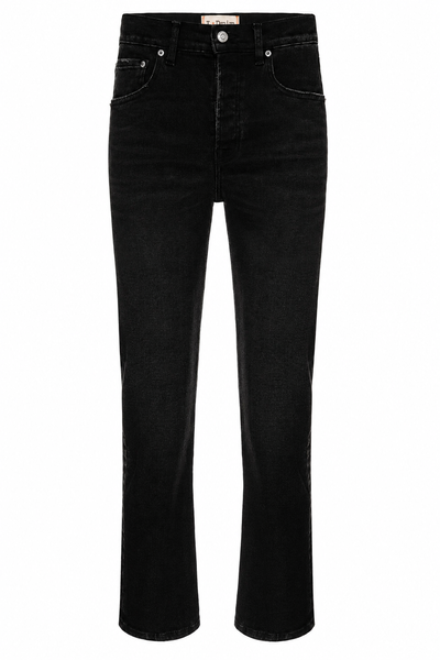 Foto Calça Cropped Zip Black Jeans