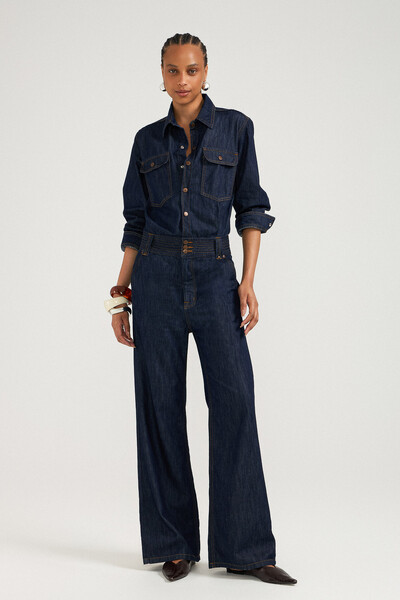 FotoMacacão Marine Raw Denim