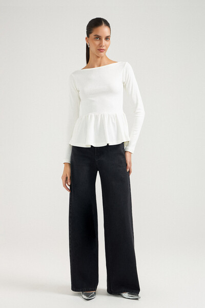 FotoBlusa Peplum Catarina Off White