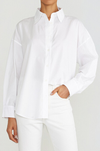 FotoCamisa Sofia Oversized Branca