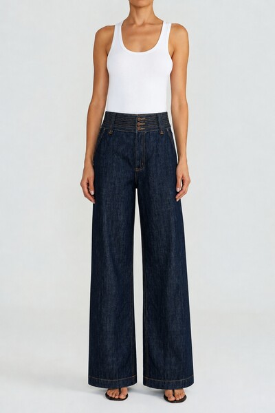 Foto Calça Tailor Stitch Raw Denim