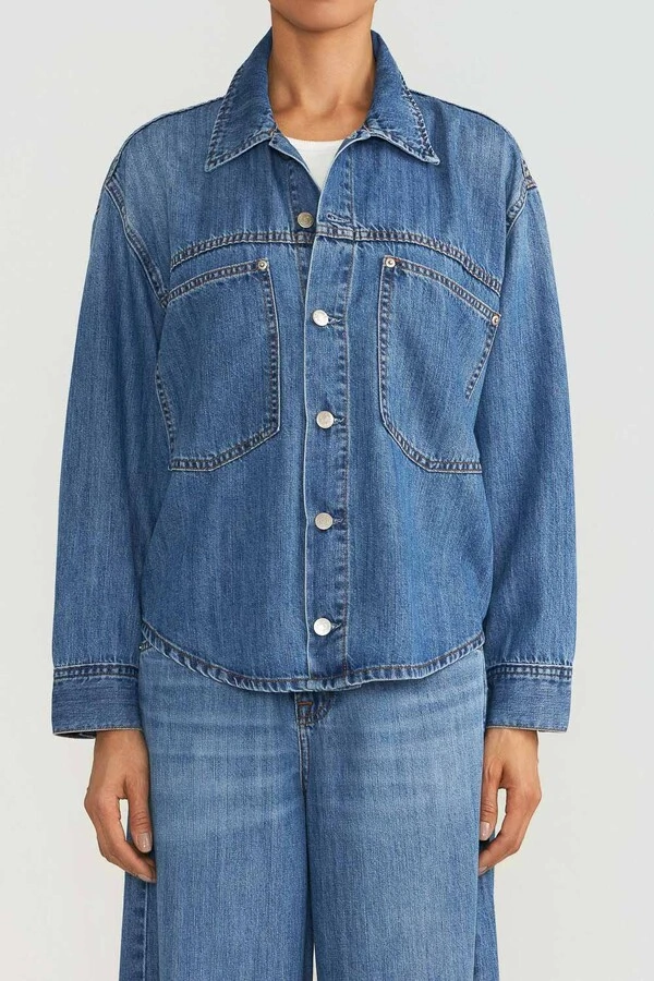 Camisa Jaqueta Daily Jeans Médio