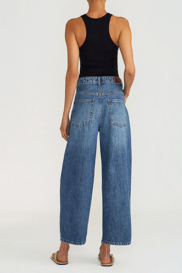 Calça Baggy Pala Jeans Médio