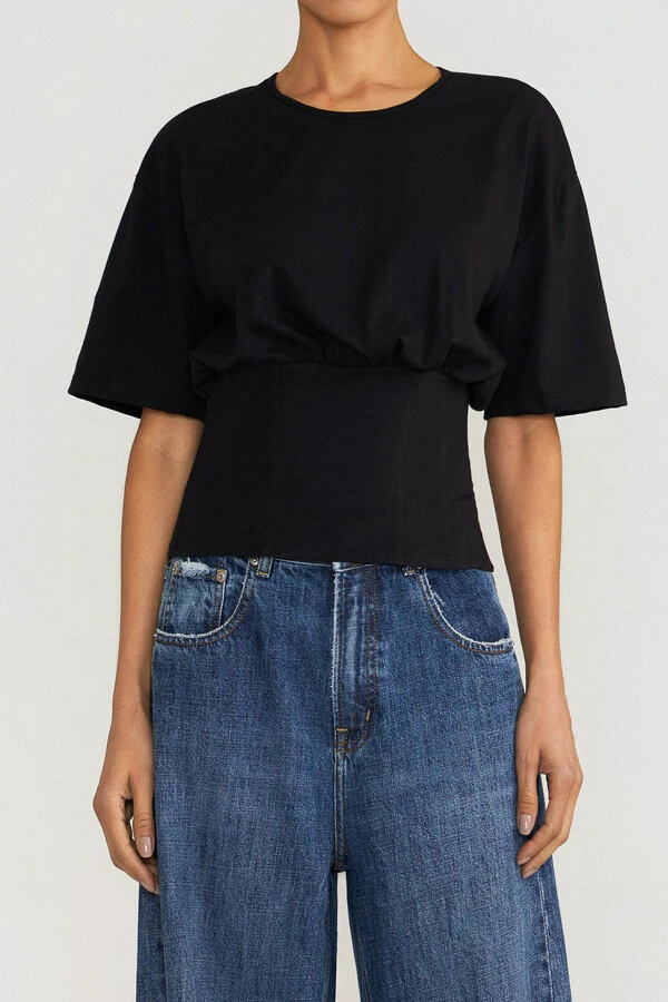 Blusa Corset Preta
