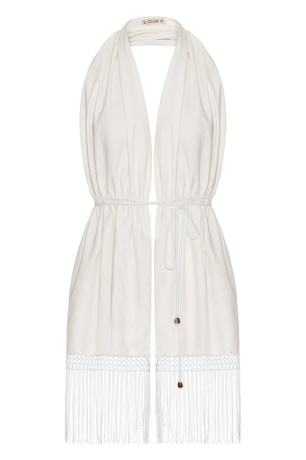 Top Lenço Cambraia De Linho Off