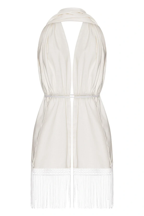 Top Lenço Cambraia De Linho Off