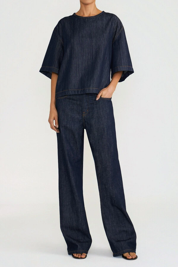 T-Shirt Oversized Raw Denim
