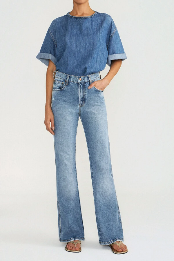 Calça 70'S Stretch Jeans Vintage