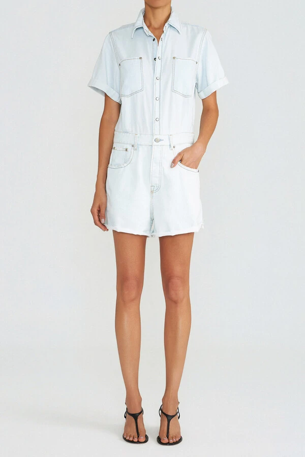 Macaquinho Wide Jeans Vintage