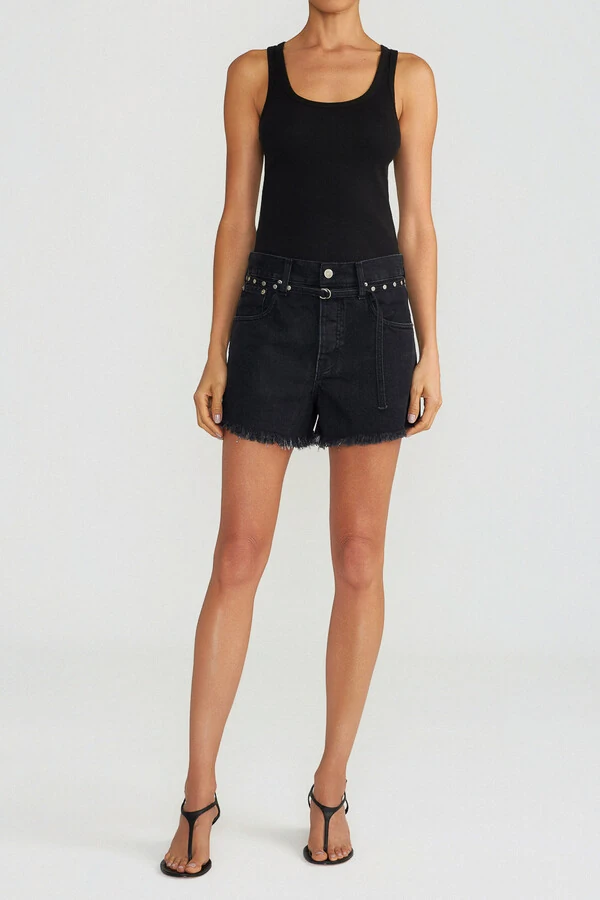 Short Loose Black Jeans