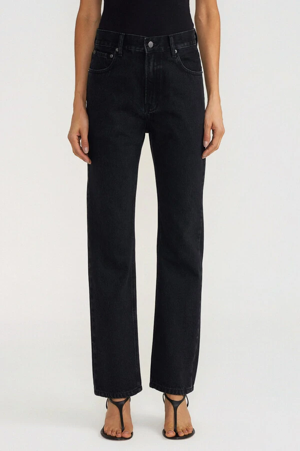 Calça Straight Black Denim