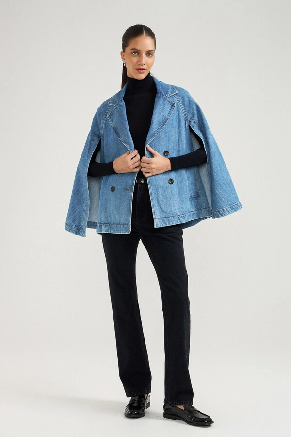 Pelerine Jeans Médio