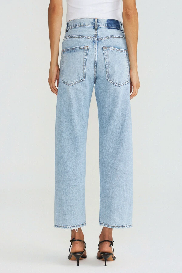Calça Wide Leg Cropped Jeans Vintage