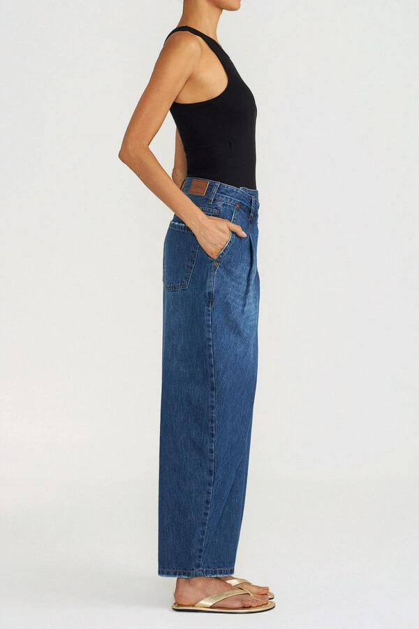 Calça Tailor Crossover Jeans Escuro