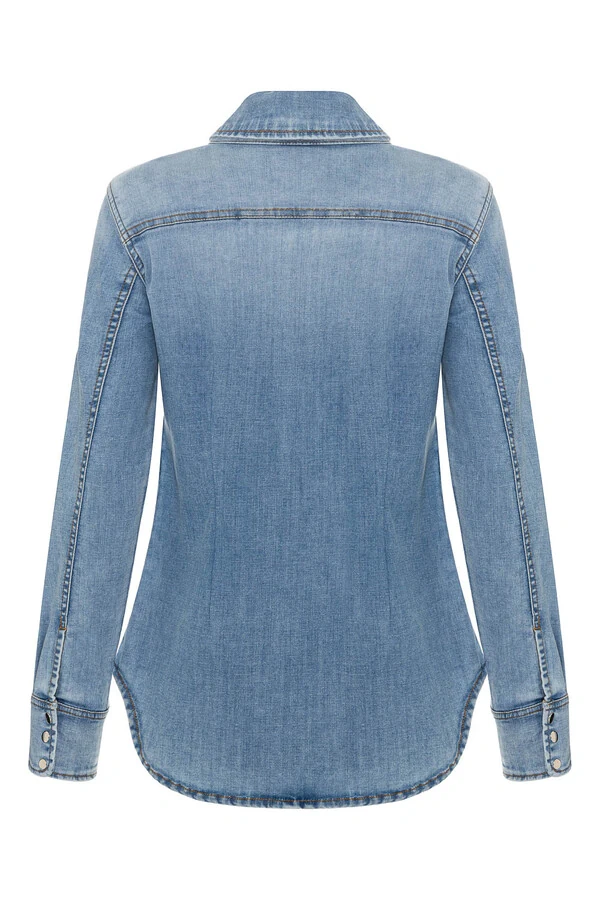 Camisa Stretch Jeans Vintage