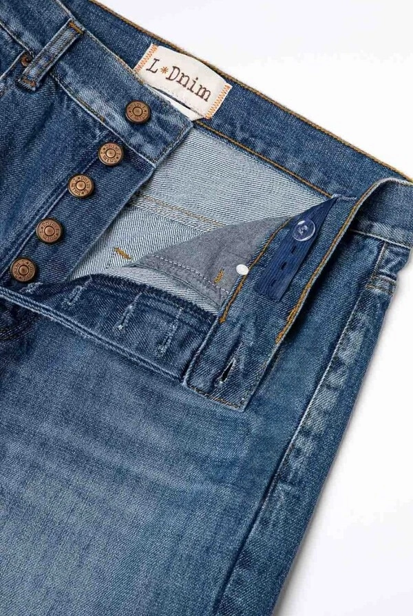 Calça Loose Jeans Escuro