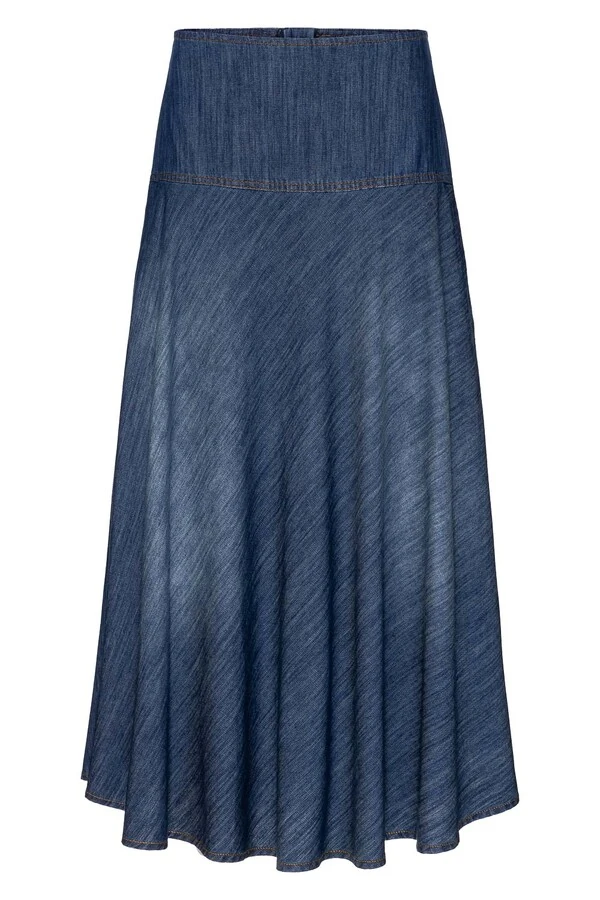 Saia Beta Midi Jeans