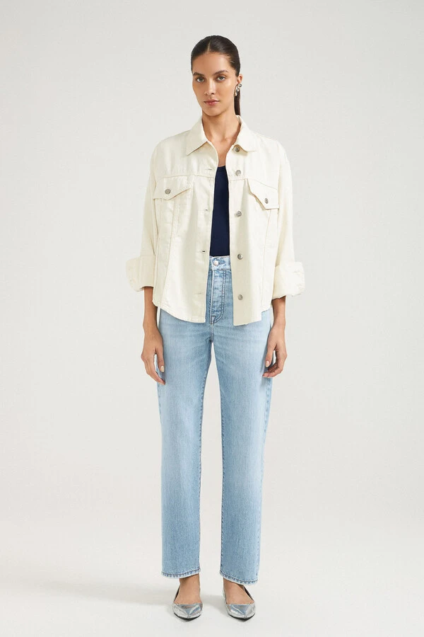 Camisa Jaqueta Natural Denim