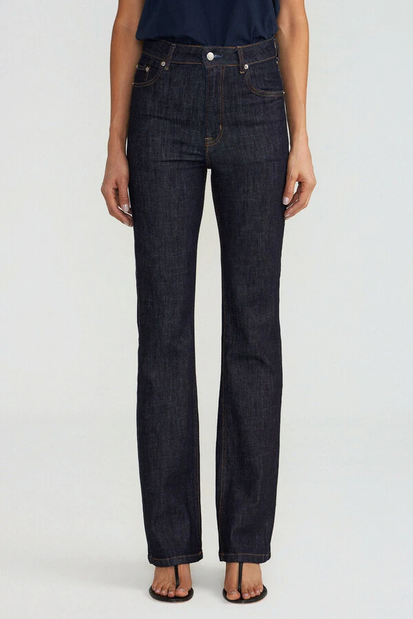 Calça Bootleg Raw Denim