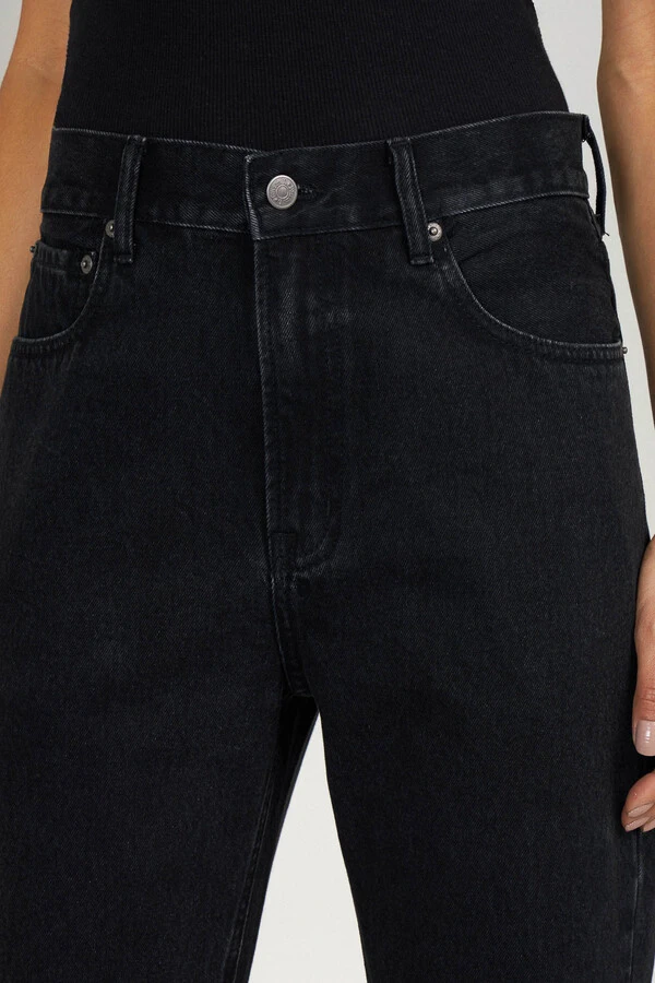 Calça Straight Black Denim