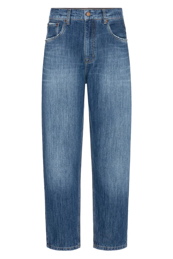Calça Baggy Lea Jeans Medio