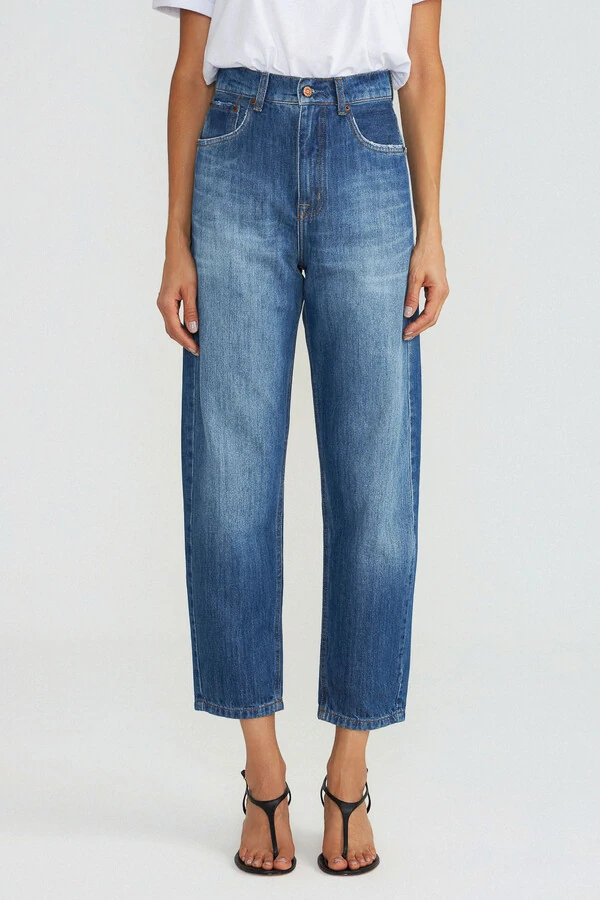 Calça Baggy Lea Jeans Medio