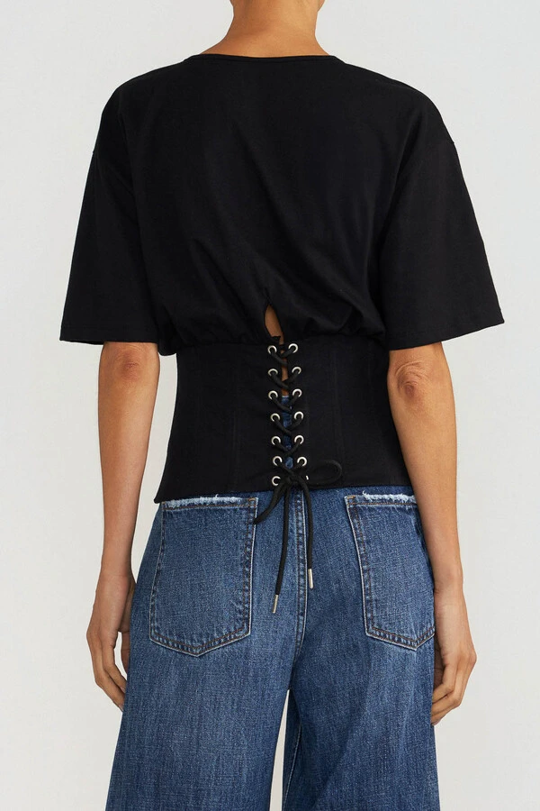 Blusa Corset Preta