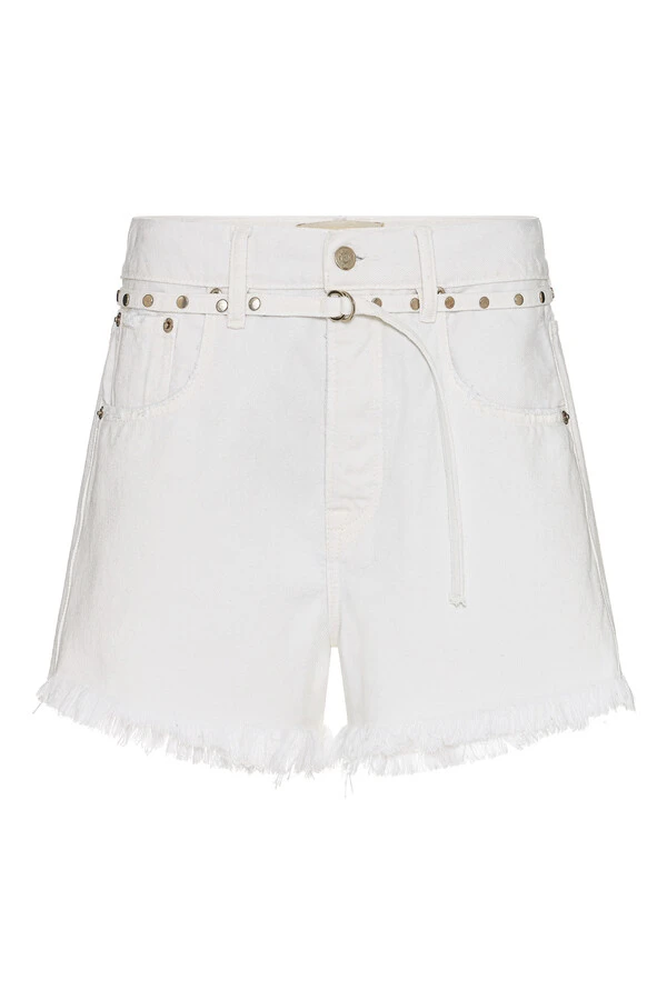 Shorts Loose White Denim