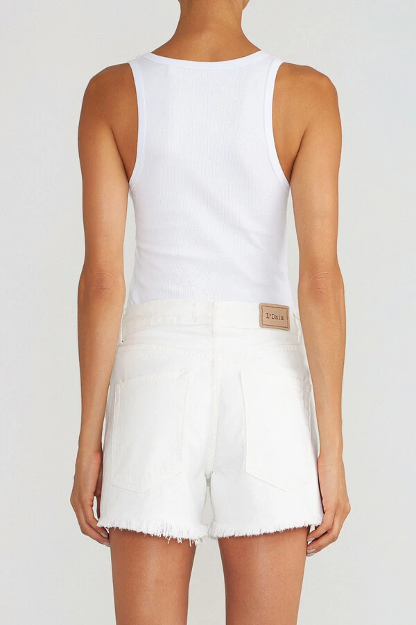 Regata Canelada Branca