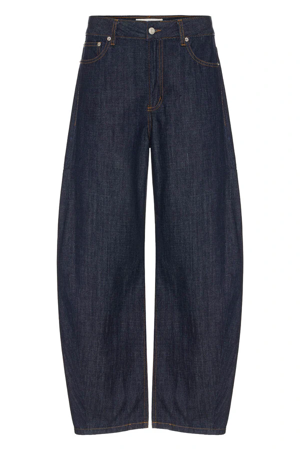 Calça Barrel Raw Denim