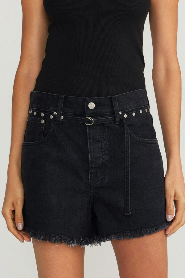 Short Loose Black Jeans