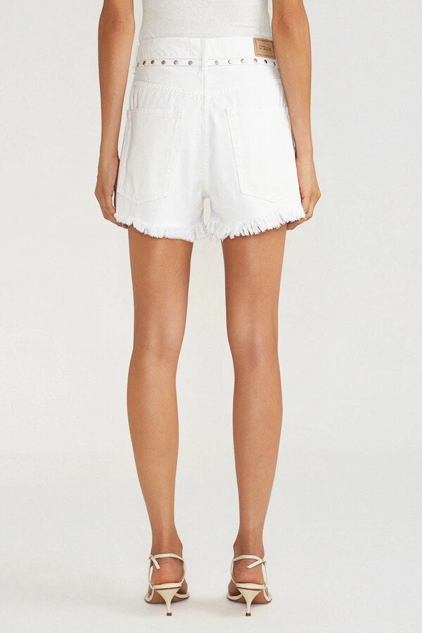 Shorts Loose White Denim