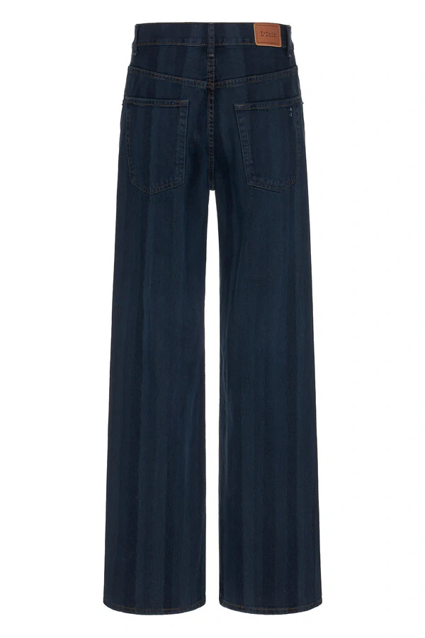 Calça Long Fit Navy Denim