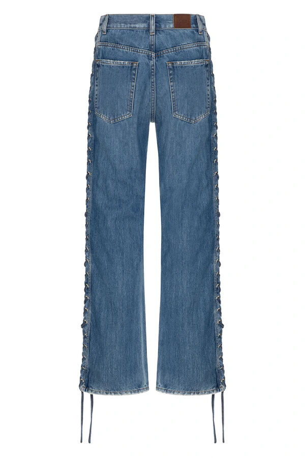 Calça 90'S Laces Jeans Médio