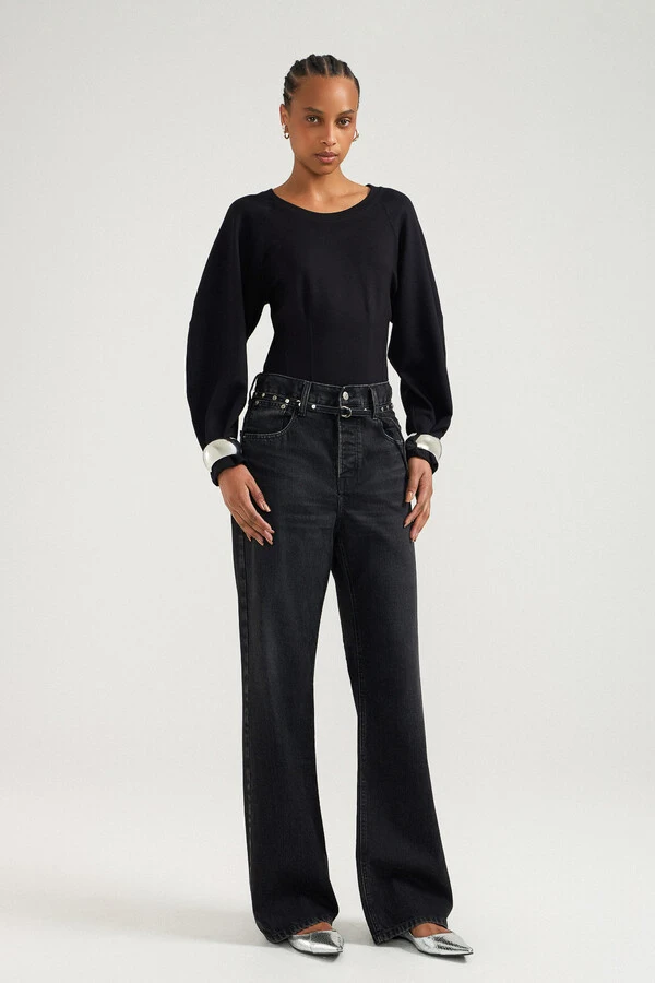 Calça Loose Black Jeans