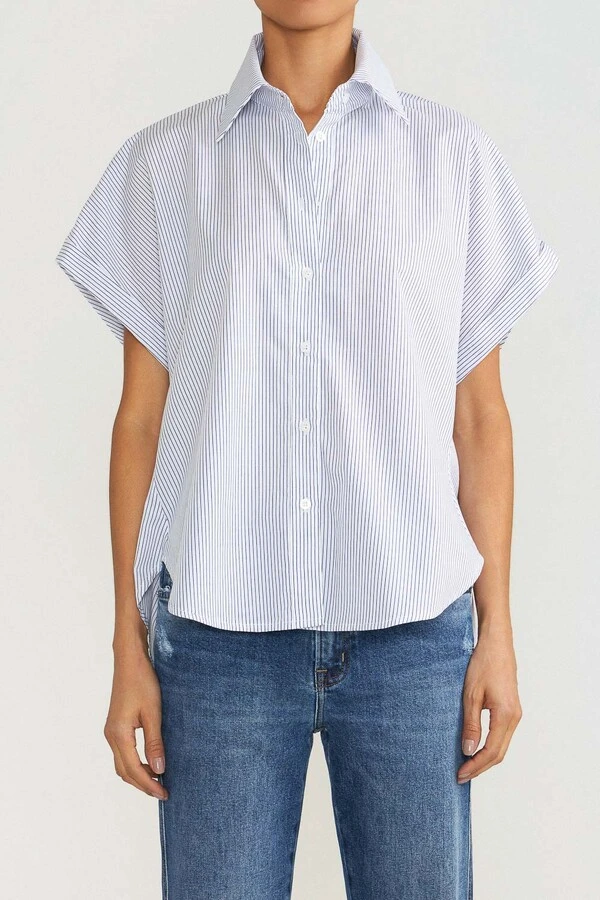 Camisa Gigi Listrada Marinho