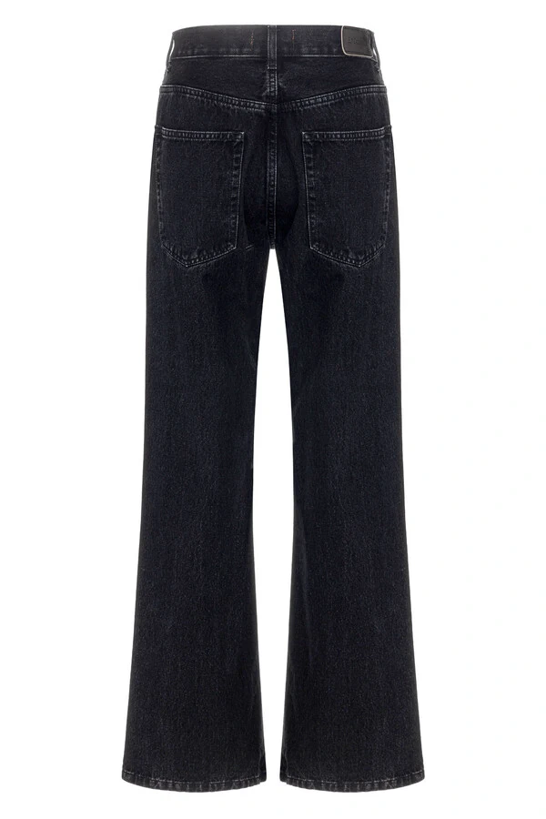 Calça Loose Botão Black Jeans