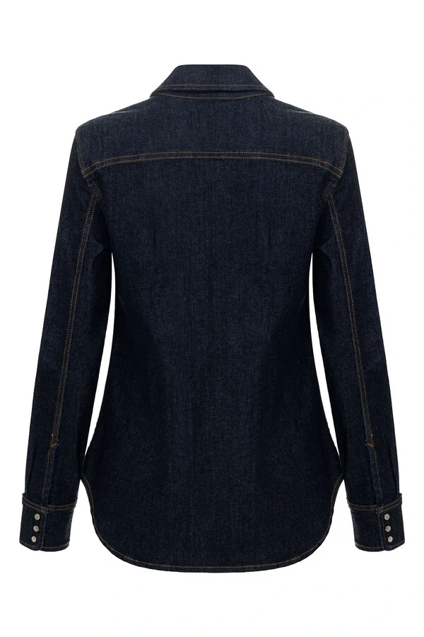 Camisa Stretch Raw Denim