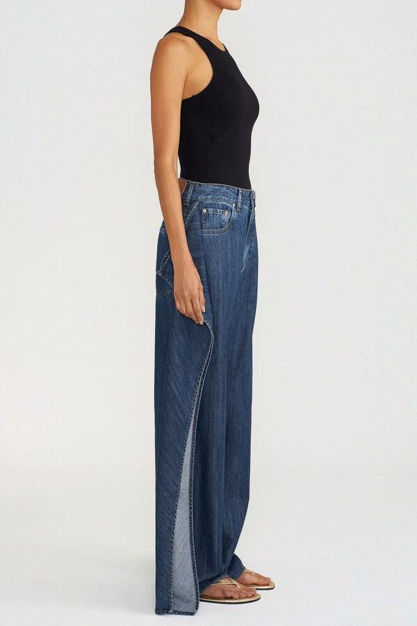 Calça Wave Dark Wash Jeans